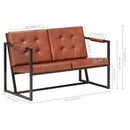 -Sofa Echtes Ziegenleder