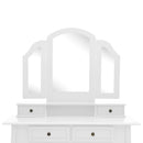 Schminktisch-Set Mit Hocker 100X40X146 Cm Paulownia-Holz