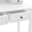 Schminktisch-Set Mit Hocker 100X40X146 Cm Paulownia-Holz