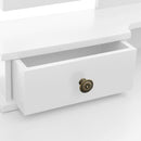 Schminktisch-Set Mit Hocker 100X40X146 Cm Paulownia-Holz