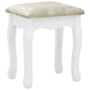 Schminktisch-Set Mit Hocker 100X40X146 Cm Paulownia-Holz