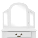 Schminktisch Mit Hocker 65X36X128 Cm Paulownia-Holz Mdf