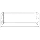 Couchtisch Silbern Edelstahl Und Glas
