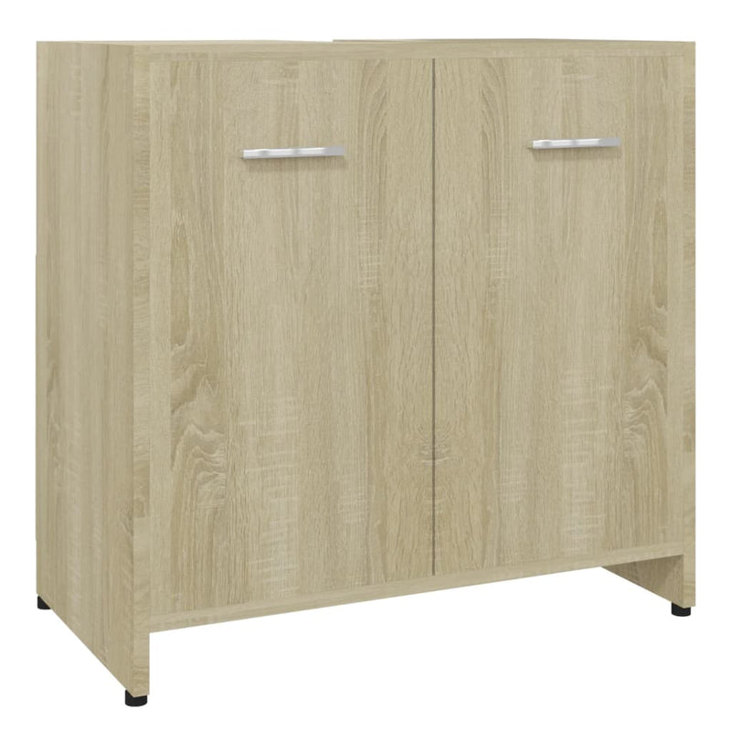 Badezimmerschrank Sonoma-Eiche 60x33x61 cm Holzwerkstoff