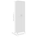 Garderobenschrank 55X25X189 Cm Holzwerkstoff