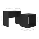 Couchtisch-Set 48X30X45 Cm Holzwerkstoff