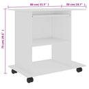 Schreibtisch 80X50X75 Cm Holzwerkstoff