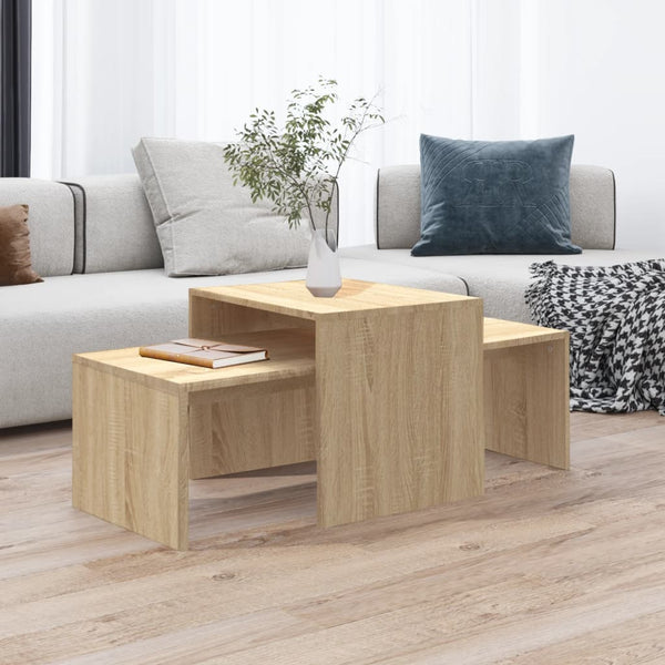 Couchtisch-Set Sonoma-Eiche 100x48x40 cm Holzwerkstoff