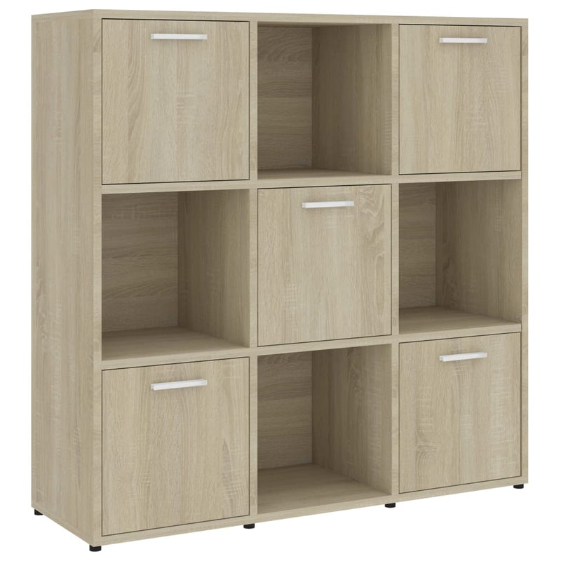 Bücherregal Sonoma-Eiche 90x30x90 cm Holzwerkstoff