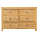 Kommode 105X33,5X73 Cm Massivholz Eiche