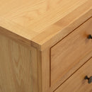 Kommode 105X33,5X73 Cm Massivholz Eiche