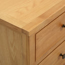 Kommode 80X35X75 Cm Massivholz Eiche