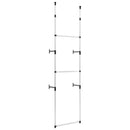 Teleskop-Garderobe Mit Stangen Aluminium