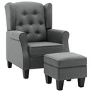 Sessel Mit Fußhocker Stoff