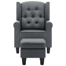 Sessel Mit Fußhocker Stoff