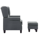 Sessel Mit Fußhocker Stoff