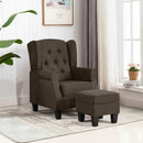 Sessel Mit Fußhocker Stoff