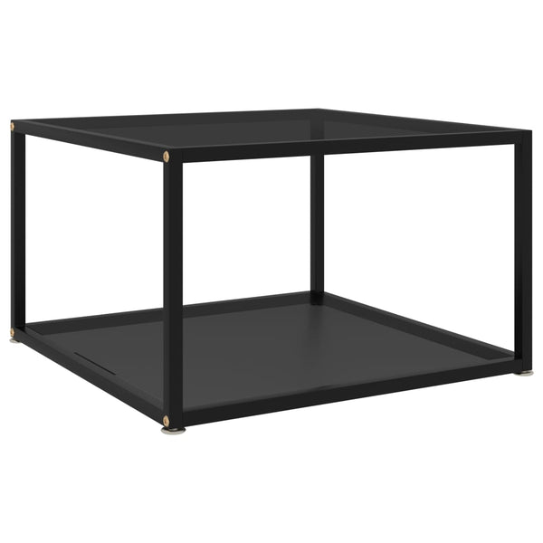 Couchtisch Schwarz 60x60x35 cm Hartglas