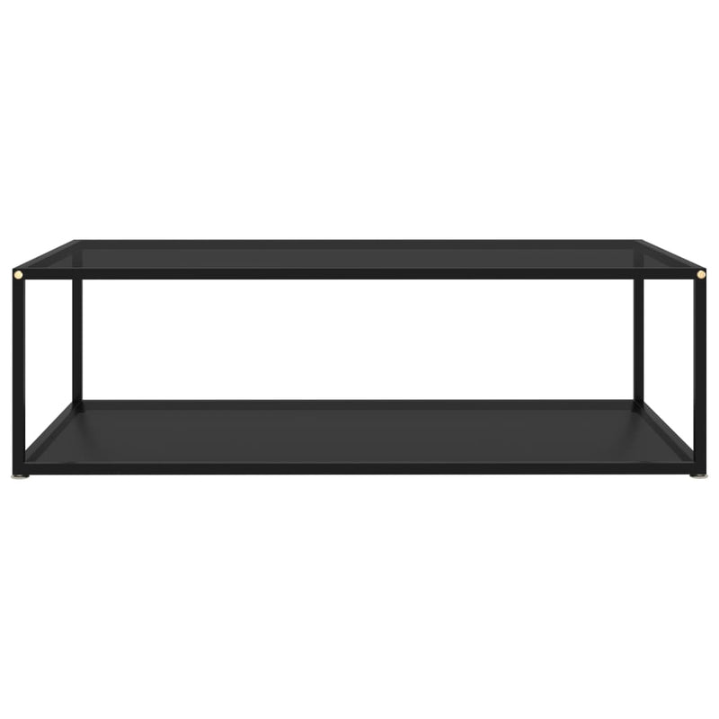 Couchtisch Schwarz 120x60x35 cm Hartglas