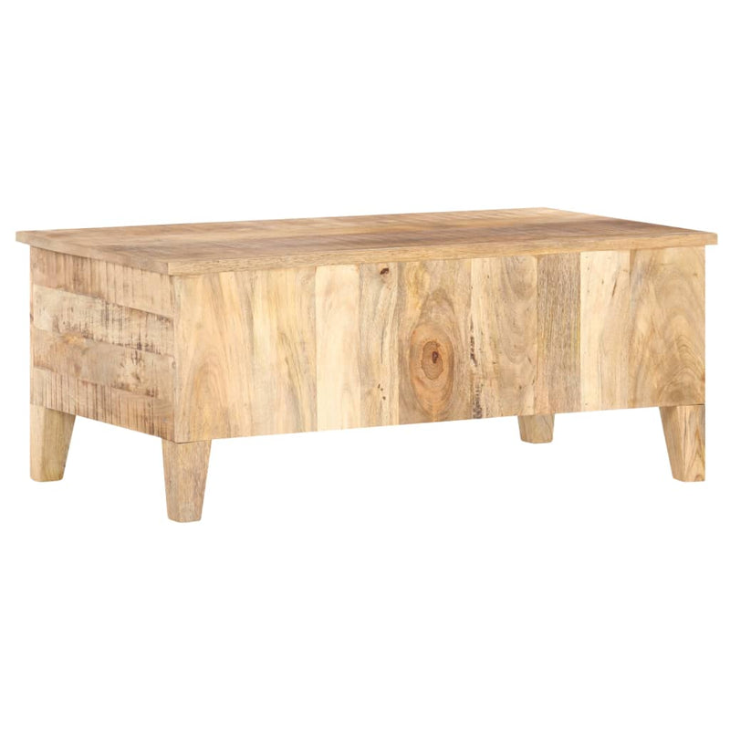 Couchtisch 100x55x40 cm Raues Mangoholz