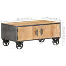 Couchtisch 90X50X39 Cm Altholz Massiv