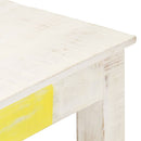 Couchtisch Weiß 110X60X45 Cm Massivholz Mango