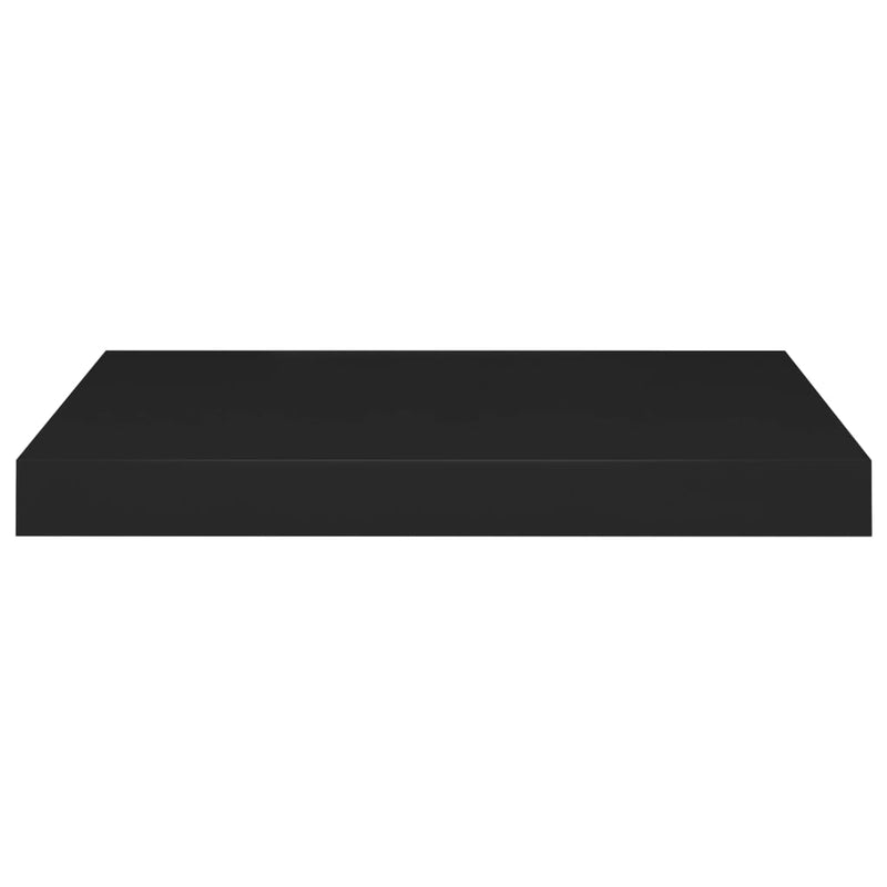 Schweberegale 4 Stk. Schwarz 50x23x3,8 cm MDF