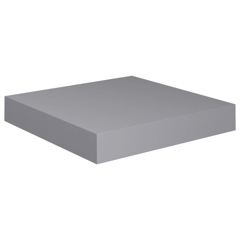 Schweberegale 4 Stk. Grau 23x23,5x3,8 cm MDF