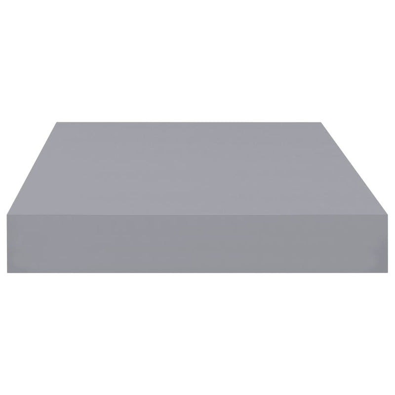 Schwebende Wandregale 2 Stk. Grau 40x23x3,8cm MDF