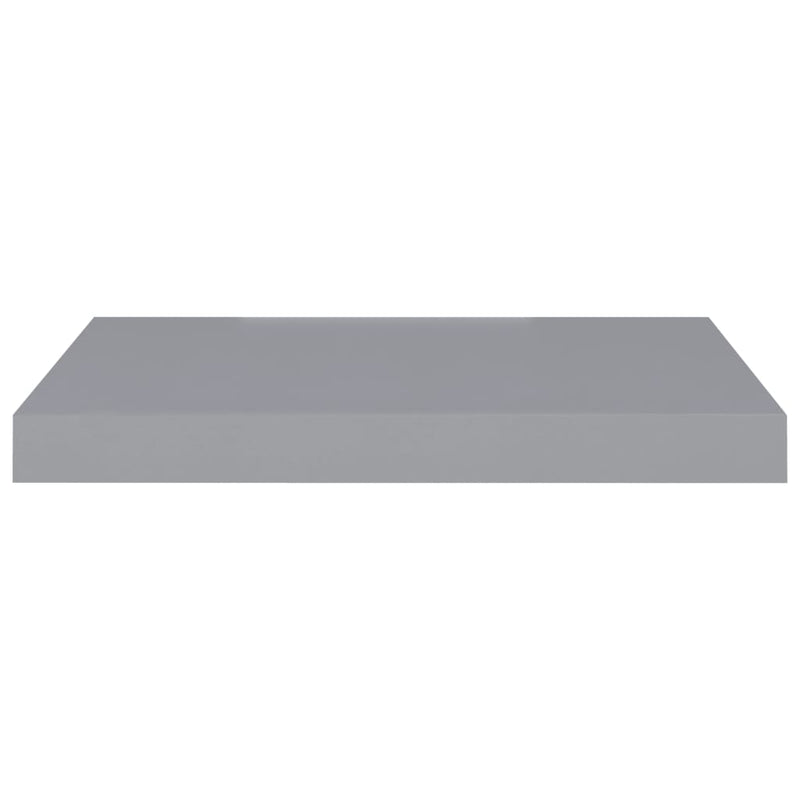 Schweberegale 2 Stk. Grau 50x23x3,8 cm MDF