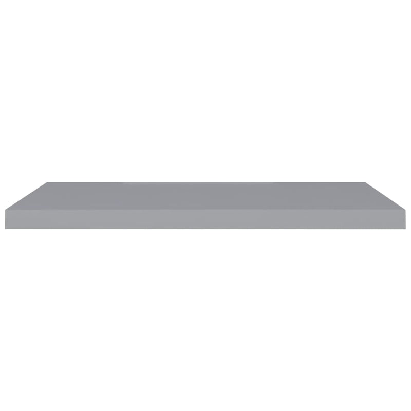 Schwebende Wandregale 4 Stk. Grau 90x23,5x3,8cm MDF