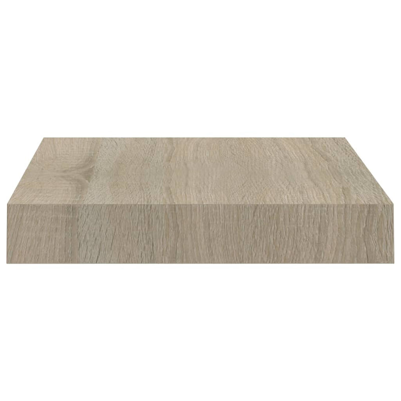 Schwebende Wandregale 2 Stk. Eichefarben 23x23,5x3,8cm MDF