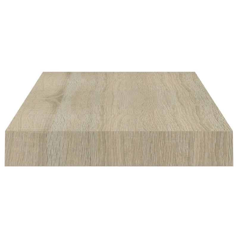 Schwebende Wandregale 2 Stk. Eichefarben 40x23x3,8cm MDF