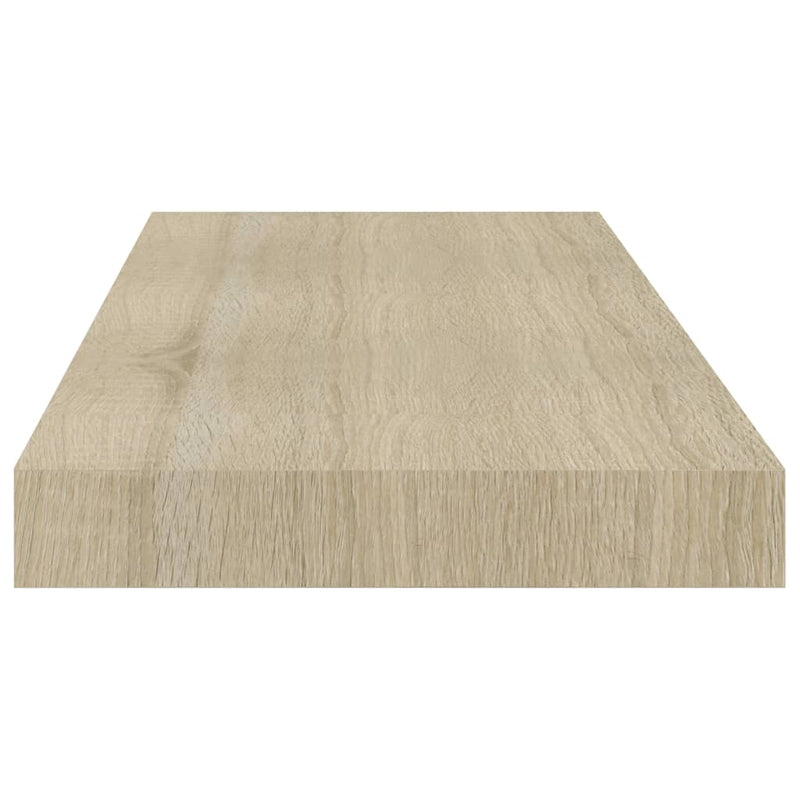 Schwebende Wandregale 4 Stk. Eichefarben 60x23,5x3,8cm MDF