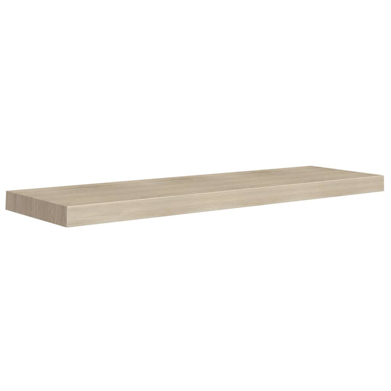 Schweberegale 2 Stk. Eichen-Optik 90x23,5x3,8 cm MDF