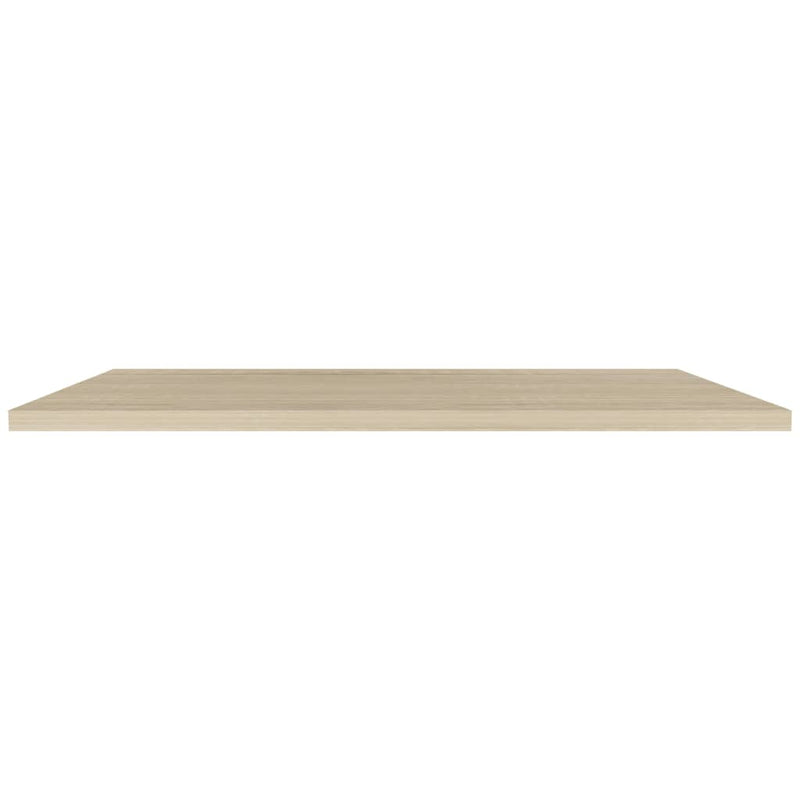 Schweberegale 4 Stk. Eichen-Optik 120x23,5x3,8 cm MDF