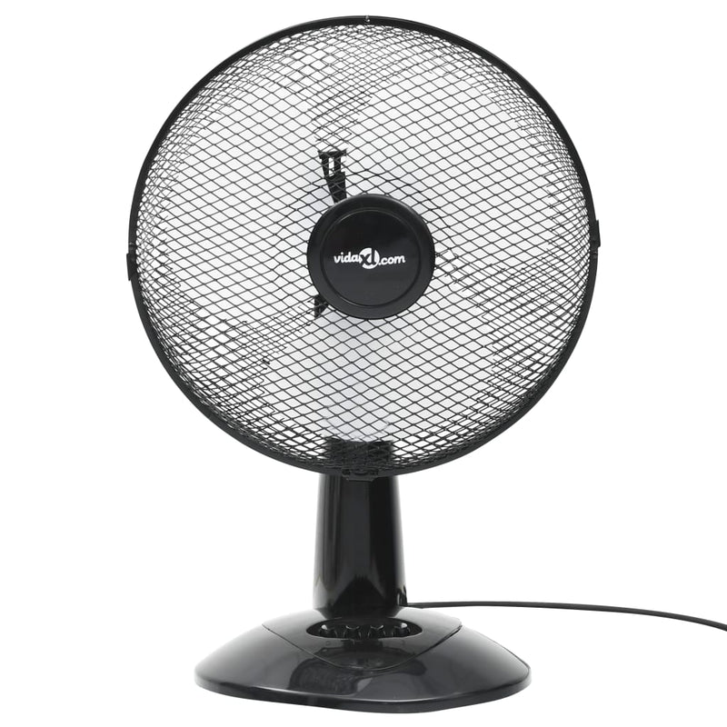 Tischventilator 3 Geschwindigkeiten 30 cm 40 W Schwarz