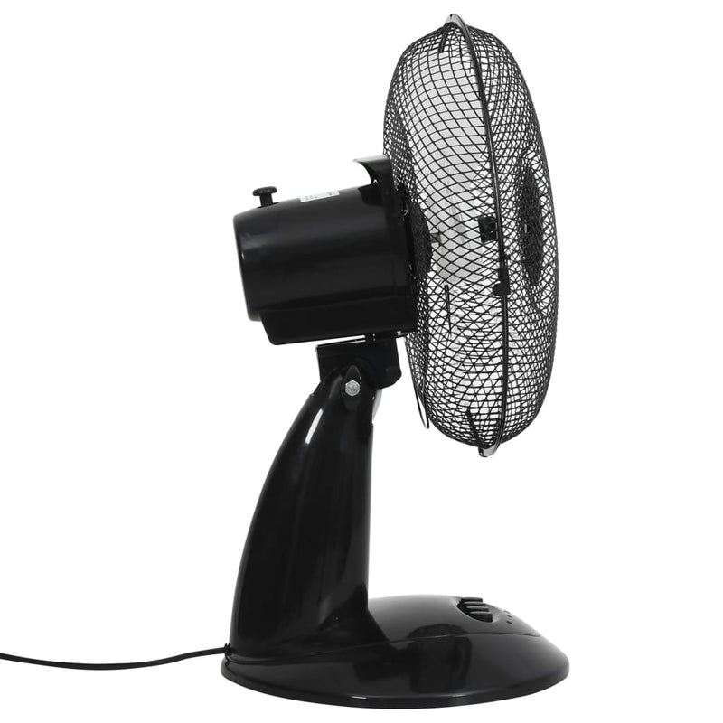 Tischventilator 3 Geschwindigkeiten 30 cm 40 W Schwarz