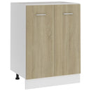 Unterschrank Sonoma-Eiche 40X44,5X81,5 Cm Holzwerkstoff Sonoma Eiche