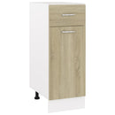 Unterschrank Sonoma-Eiche 40X44,5X81,5 Cm Holzwerkstoff Sonoma Eiche
