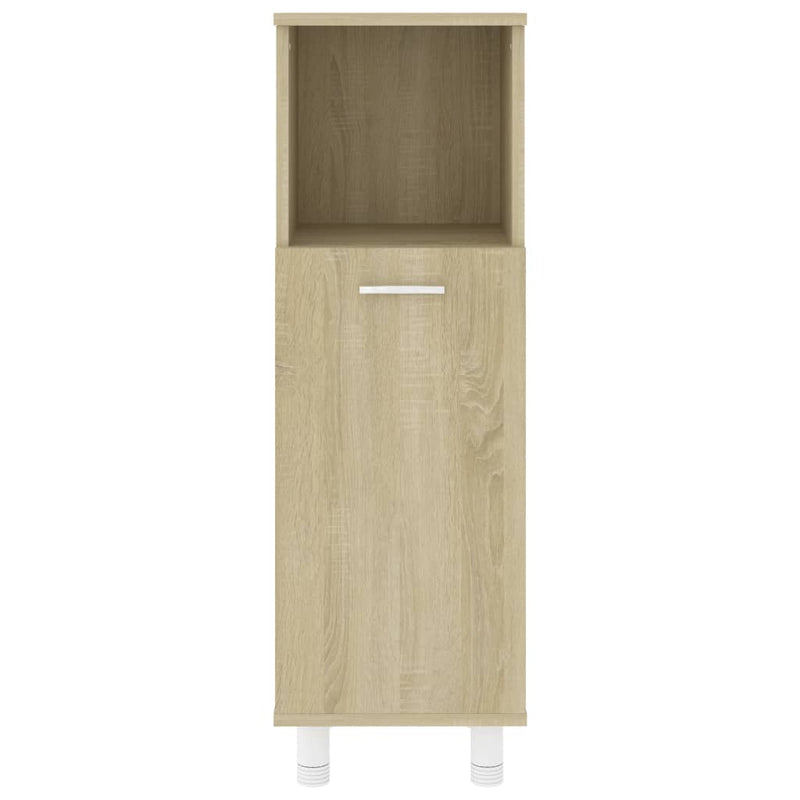 Badezimmerschrank Sonoma-Eiche 30x30x95 cm Holzwerkstoff