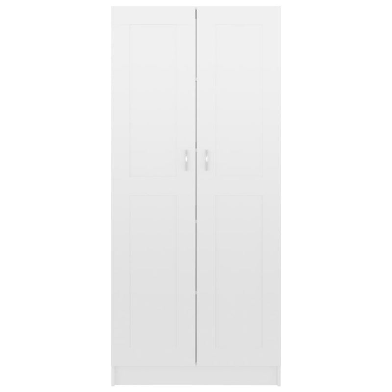 Bücherschrank Hochglanz-Weiß 82,5x30,5x185,5 cm Holzwerkstoff