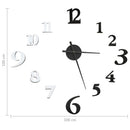 3D-Wanduhr Modernes Design 100 Cm Xxl