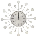 Wanduhr Silbern 40 Cm Metall