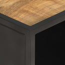 Couchtisch 90X50X35 Cm Raues Mangoholz Und Wiener Geflecht