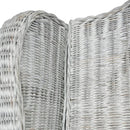 Sessel Mit Kissen Natürliches Rattan Und Leinen