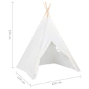 Kinder Tipi-Zelt Mit Tasche Pfirsichhaut 120X120X150 Cm