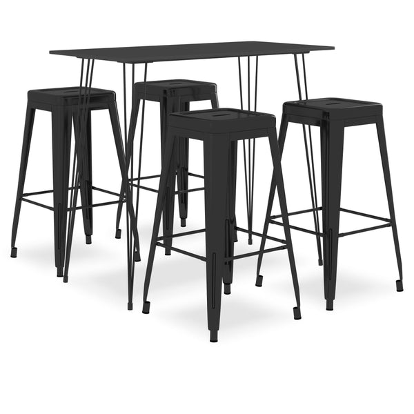 5-tlg. Bar-Set Schwarz