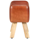 Sitzbank Turnbock-Design Echtleder Massivholz Mango