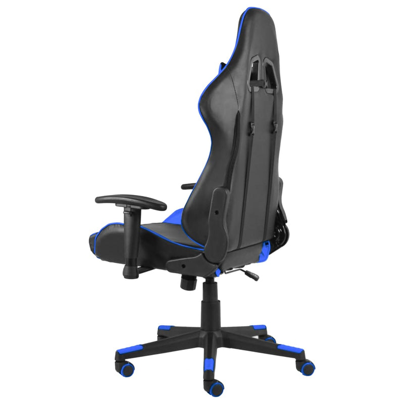 Gaming-Stuhl Drehbar Blau PVC